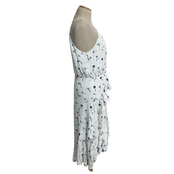 Joie Lamberta Women's Sz 10 White Floral Ruffled Dress - Picture 6 of 10